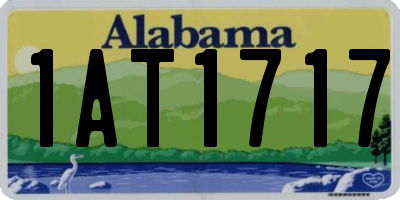 AL license plate 1AT1717