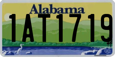 AL license plate 1AT1719