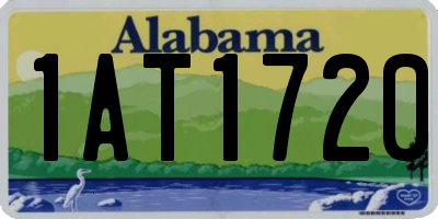 AL license plate 1AT1720
