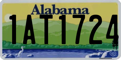 AL license plate 1AT1724