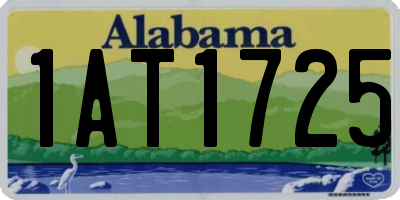 AL license plate 1AT1725