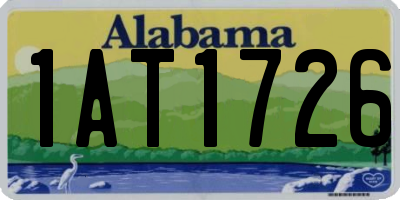 AL license plate 1AT1726