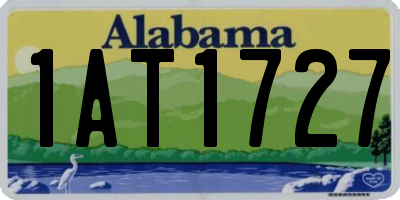 AL license plate 1AT1727