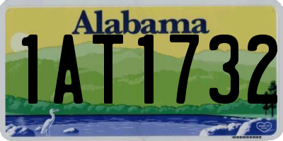 AL license plate 1AT1732