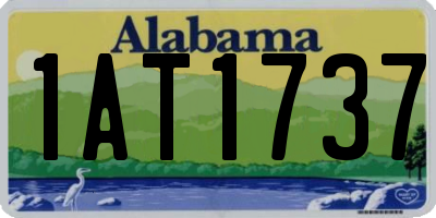 AL license plate 1AT1737