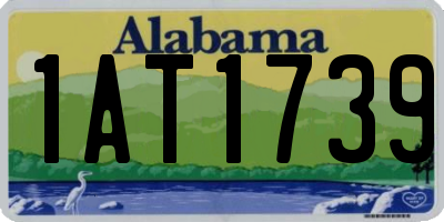AL license plate 1AT1739