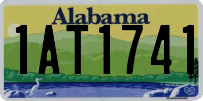 AL license plate 1AT1741