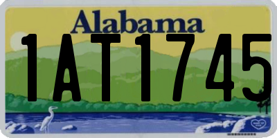 AL license plate 1AT1745