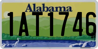 AL license plate 1AT1746