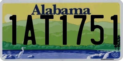 AL license plate 1AT1751