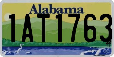 AL license plate 1AT1763