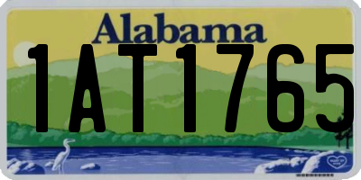 AL license plate 1AT1765