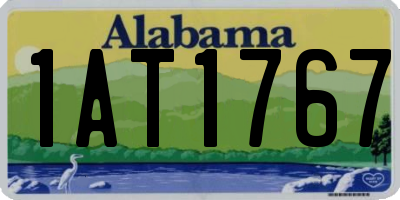 AL license plate 1AT1767
