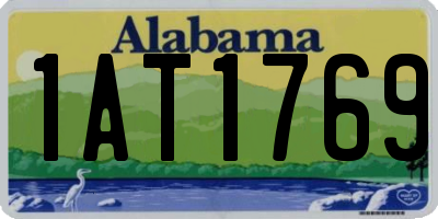 AL license plate 1AT1769