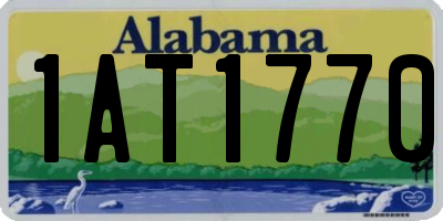 AL license plate 1AT1770