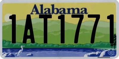 AL license plate 1AT1771