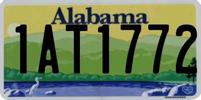 AL license plate 1AT1772