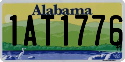AL license plate 1AT1776