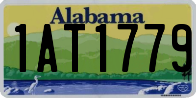 AL license plate 1AT1779
