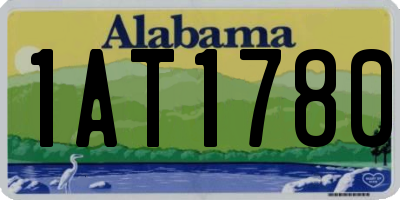 AL license plate 1AT1780