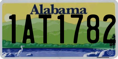 AL license plate 1AT1782