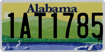 AL license plate 1AT1785