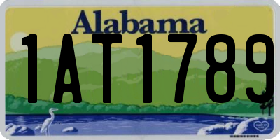 AL license plate 1AT1789