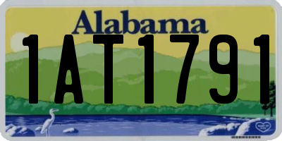 AL license plate 1AT1791