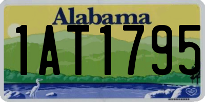 AL license plate 1AT1795