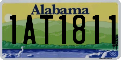 AL license plate 1AT1811
