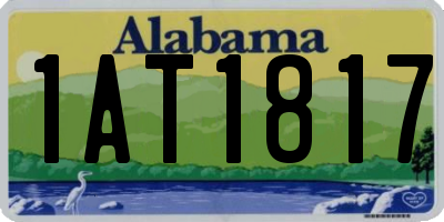AL license plate 1AT1817