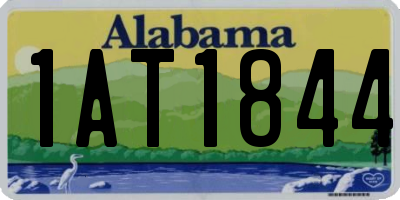 AL license plate 1AT1844