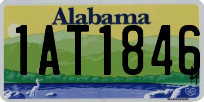 AL license plate 1AT1846