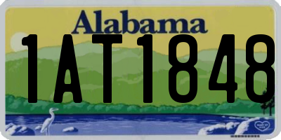 AL license plate 1AT1848
