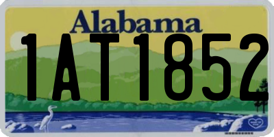 AL license plate 1AT1852