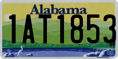 AL license plate 1AT1853