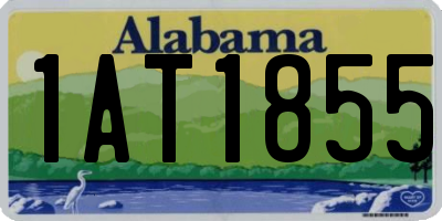 AL license plate 1AT1855