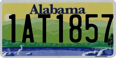 AL license plate 1AT1857