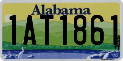 AL license plate 1AT1861