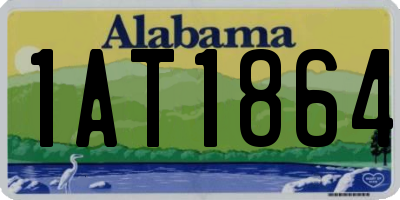 AL license plate 1AT1864