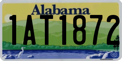 AL license plate 1AT1872