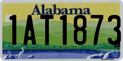 AL license plate 1AT1873