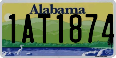 AL license plate 1AT1874