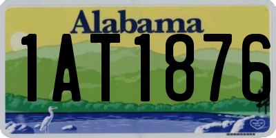 AL license plate 1AT1876