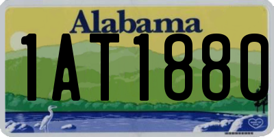 AL license plate 1AT1880