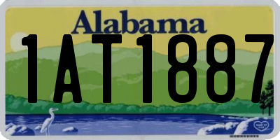 AL license plate 1AT1887