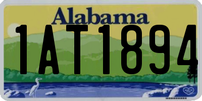 AL license plate 1AT1894