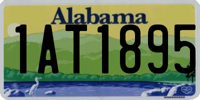 AL license plate 1AT1895