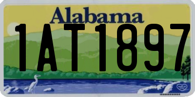 AL license plate 1AT1897