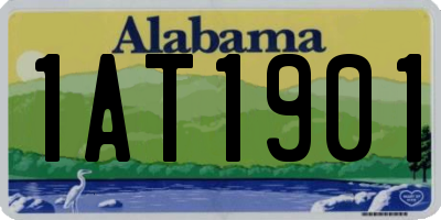 AL license plate 1AT1901